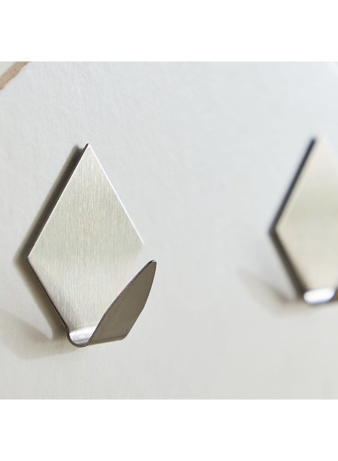 Home Box Metal Diamond Hooks - Set of 2 - Image 2