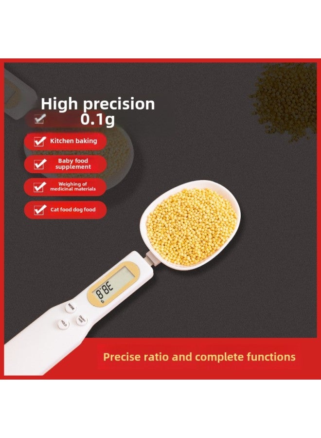 Electronic Scale Measuring Spoon Scale High Precision Measuring Spoon Baking Baby Milk Powder Spoon Weighing Grams Scale Kitchen Weighing Spoon-Color:Electronic Measuring Spoon Scale -Specifications:No Specifications  - Image 1
