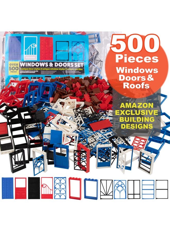 SCS Direct SCS Direct Windows, Doors, and Roof Bricks Set for Modular House Building - Includes Over 500 Pieces of Unique Doors and Windows - Tight Fit with All Major Brands  - Image 2