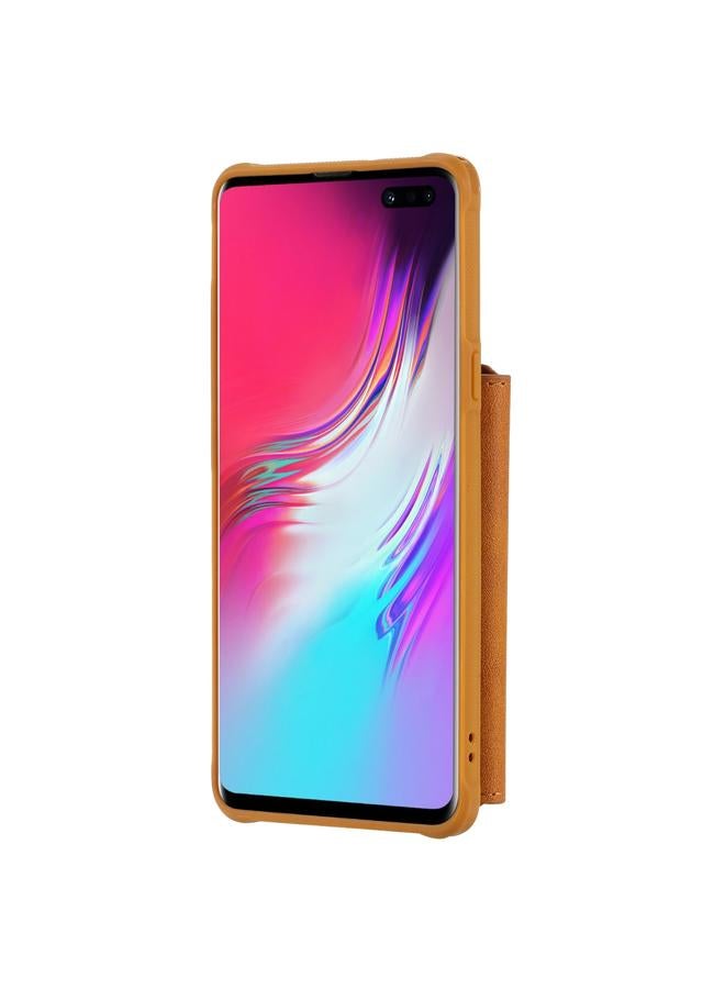 The Bros Case For Galaxy S10 5G Zipper Shockproof Protective Case with Card Slots & Bracket & Photo Holder & Wallet Function  - Image 3
