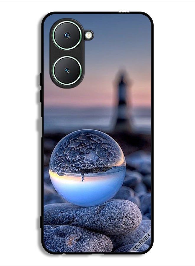 Covernex Vivo Y18i 4G Protective Case Cover Awesome Photography Of Nature In Round Glass