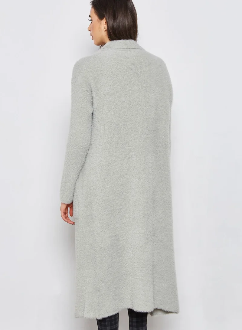 ELLA Fuzzy Pocket Coatigan