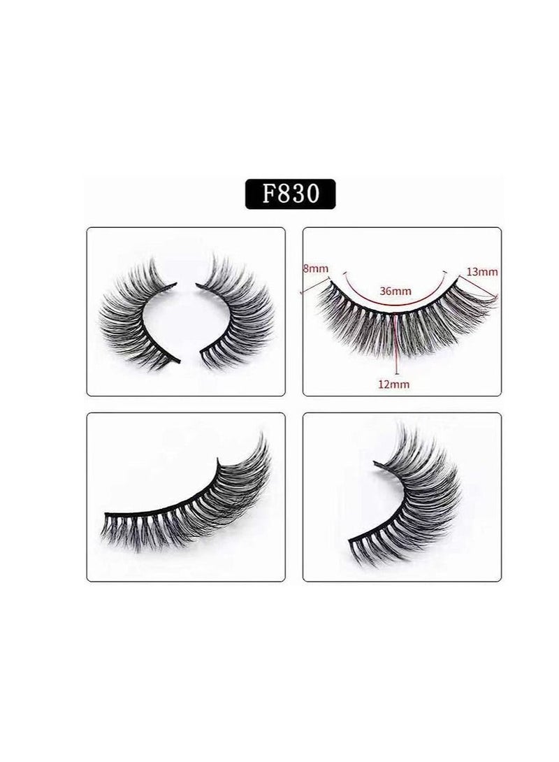 أوريتي 5 أزواج مختلفة من الرموش السميكة الطويلة القابلة لإعادة الاستخدام لتوسيع الرموش المكياج، يدويا طبيعية مظهر دراماتيكي الرموش - Image 4