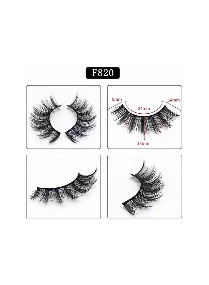 أوريتي 5 أزواج مختلفة من الرموش السميكة الطويلة القابلة لإعادة الاستخدام لتوسيع الرموش المكياج، يدويا طبيعية مظهر دراماتيكي الرموش - Image 3