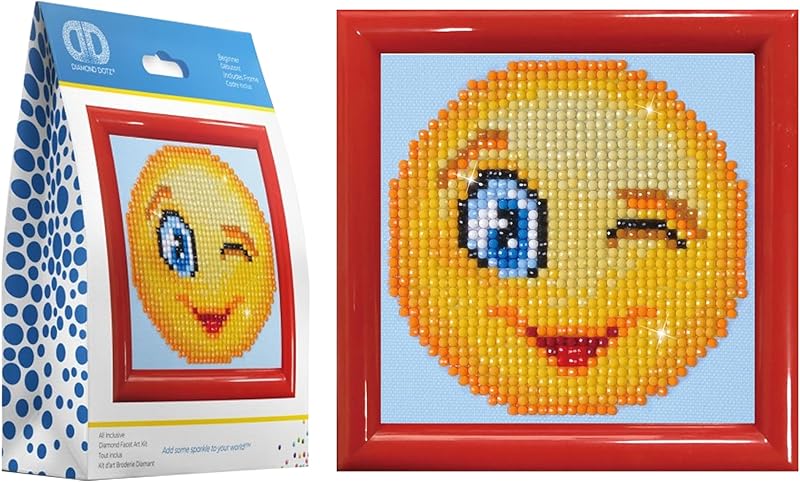 DIAMOND DOTZ Wink Wink DD Kit with Frame Diamond Painting Artwork Kit