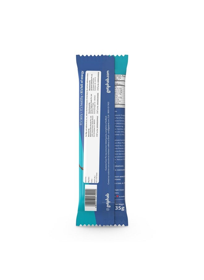 Phab - Phab Choco Fudge Energy Bars with 5g Protein, High Fibre & Gut-friendly | Naturally Sweetened with Honey, Trans Fat Free & No Preservatives | Healthy & Delicious Dark Chocolate Chips (Pack of 6) - Image 1
