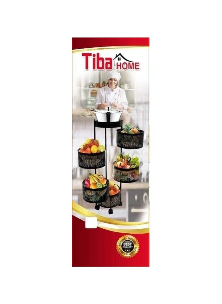 Tiba - Metal turbo, 5 round, large size, anti-rust, 360 degree rotation, new shape - Image 1