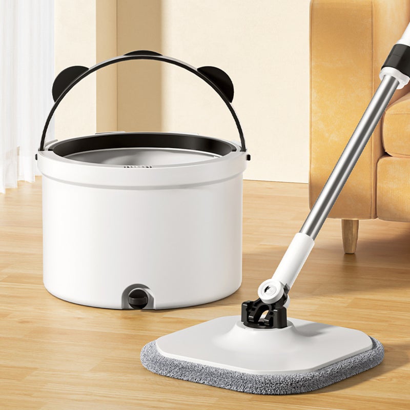 شاربدو أداة تنظيف الأرضيات المنزلية - ممسحة دوارة مع دلو وقطعتي قماش وارتفاع ممسحة قابل للتعديل - Image 1
