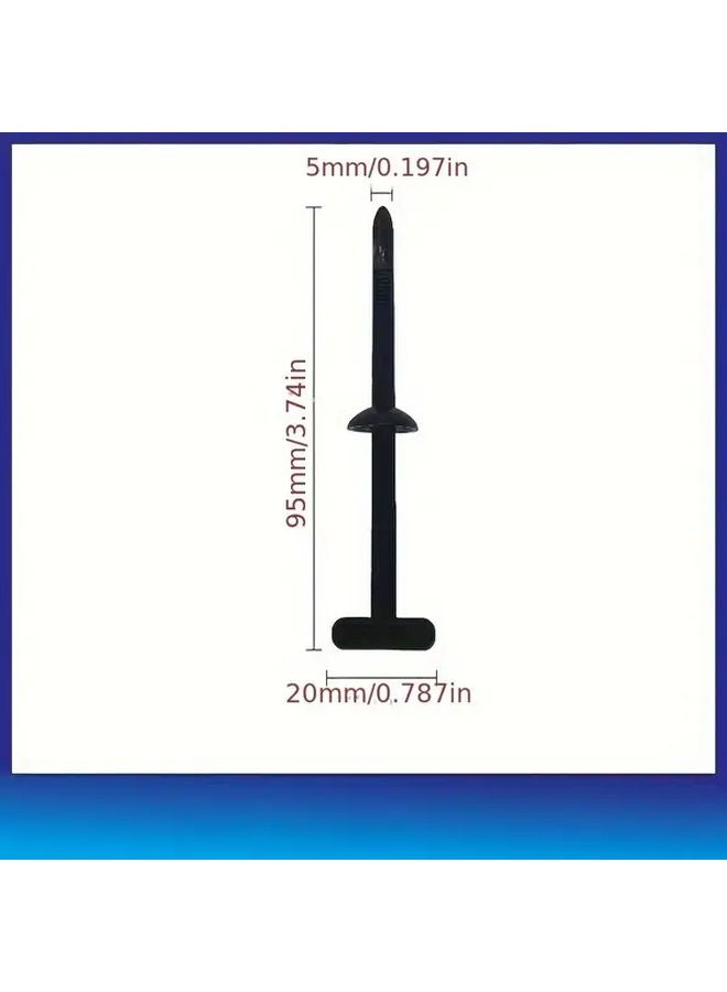 10 Pcs Heavy Duty Cable Ties UV Temperature Vibration Resistant Black - Image 2