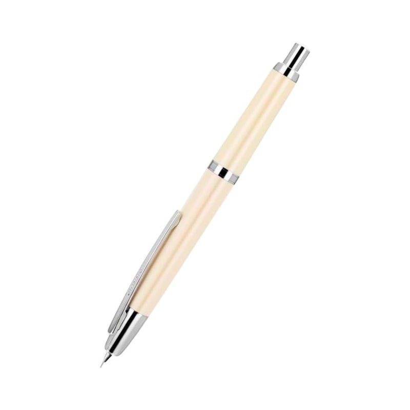 Goldleaf Jinhao 20 Press Retractable Fountain Pen – Fine Nib with Converter – Plastic Body & Metal Clip – Multiple Colors – Smooth Writing Daily Pen (No Ink Included) (Ivory White (Silver Clip)) - Image 2