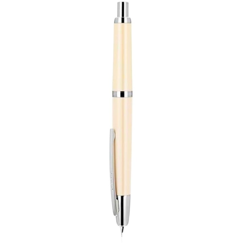 Goldleaf Jinhao 20 Press Retractable Fountain Pen – Fine Nib with Converter – Plastic Body & Metal Clip – Multiple Colors – Smooth Writing Daily Pen (No Ink Included) (Ivory White (Silver Clip)) - Image 1