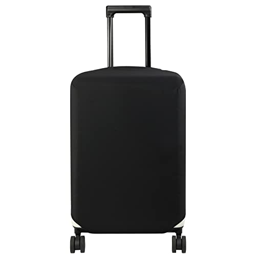 HYPER VENTURE Washable Luggage Cover - Fashion Suitcase Protector Fits 18-22 Inch Luggage (Black, S) - Image 1