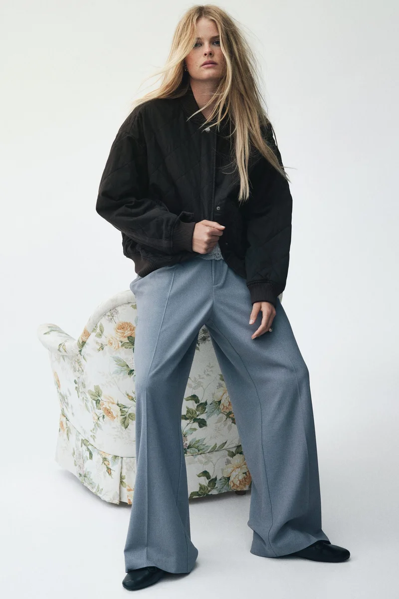 H&M Quilted bomber jacket