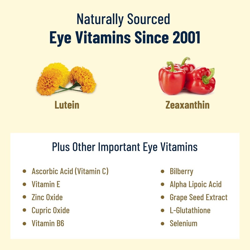 VisiVite Doctor Formulated AREDS 2 Plus Eye Vitamins with Zeaxanthin Plus Lutein  Bilberry and Grape Seed Extract  Premium Eye Health Formula  60 Eye Supplement Capsules of VisiVite Gold Plus - Image 4