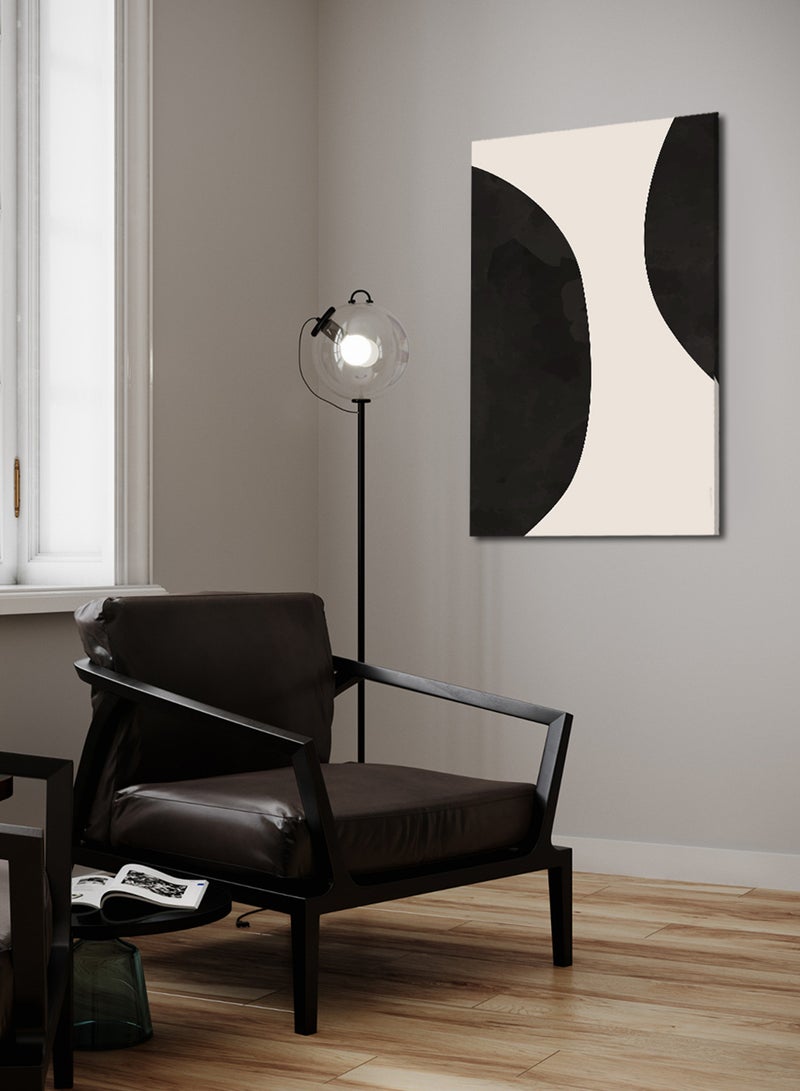 LOWHA Canvas Wall Art Stretched Over Wooden Frame with Boho Abstract Painting - Image 1