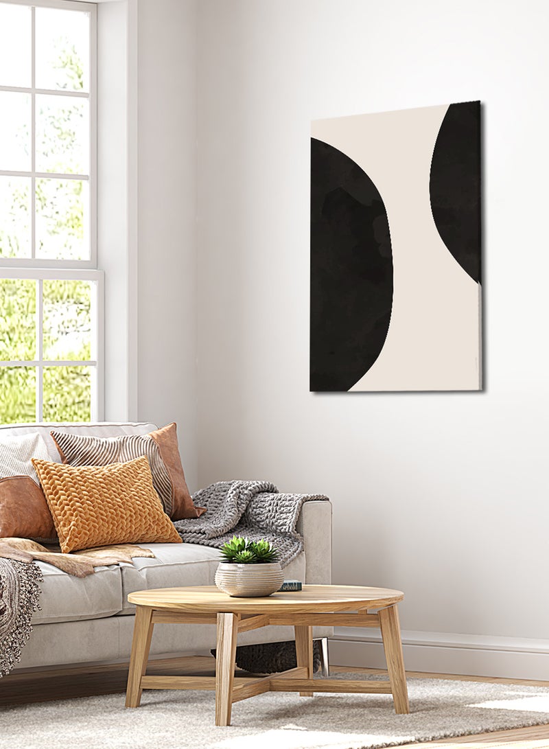 LOWHA Canvas Wall Art Stretched Over Wooden Frame with Boho Abstract Painting - Image 2