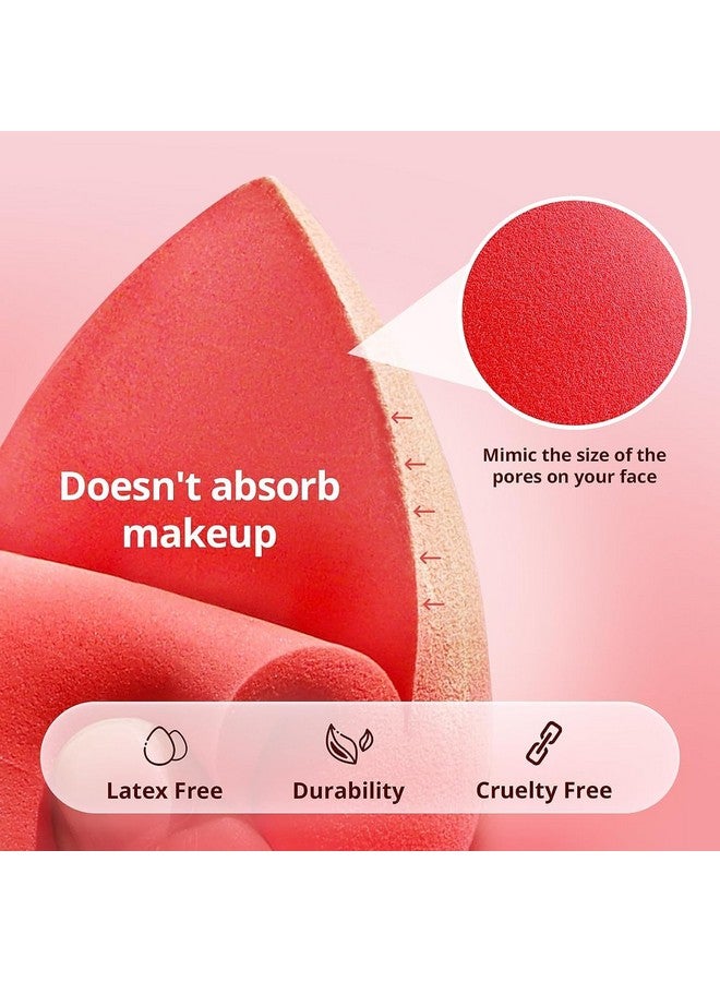 SUAKE Professional Beauty Blender Sponges For Face Makeup Beauty Blender Face Sponge Puff For All Skin Types Soft Latexfree Reusable (Single Colour Pack Of 5) - Image 3