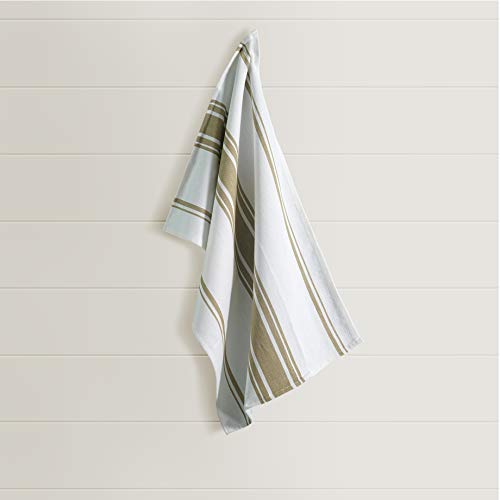 Casa De Lan Kitchen Towels Set – Pack of 6 (20’’ x 30’’) Extra Large Premium Cotton Dish Towels for Kitchen – Super Striped Towels – Absorbent – 100% Cotton – with Hanging Loop – Beige - Image 4