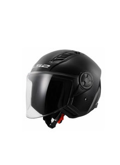 LS2 HELMET OF616 Airflow II HALF Face Helmet - Color: Gloss Black