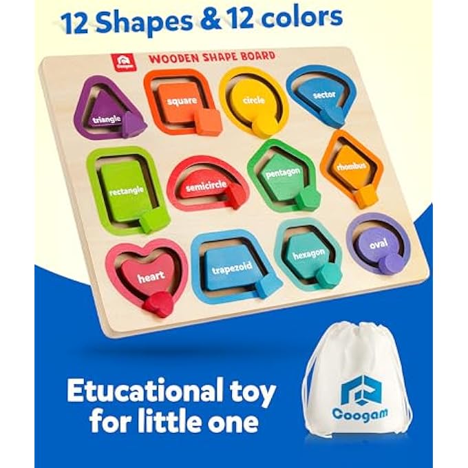 WOODEN COLOR SHAPE PUZZLES FOR TODDLERS, SORTING AND STACKING MONTESSORI PEG BOARD MATCHING GAME ACTIVITIES, FINE MOTOR EDUCATIONAL LEARNING TOYS FOR KIDS 3 4 5 YEAR OLD - Image 4