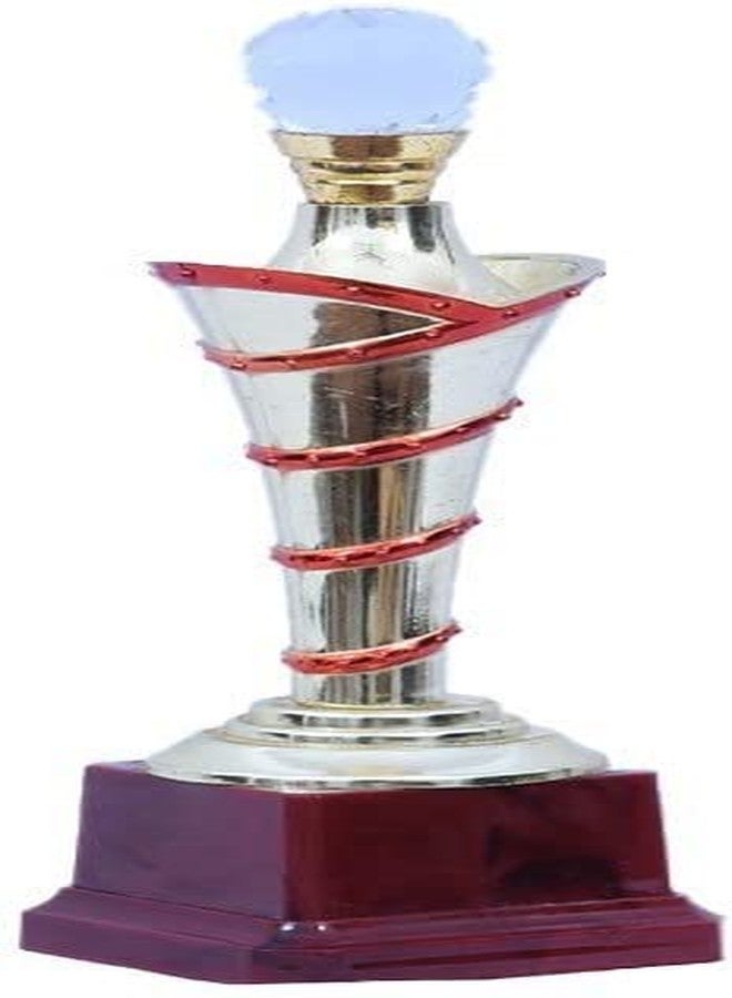 Sigaram Crystal Globe Trophies Shield for Winners Party Celebrations Ceremony Appreciation Gift for Winners Gold/Brown Cup Trophy Award for School Sport Academy for Teachers and Students - Image 2