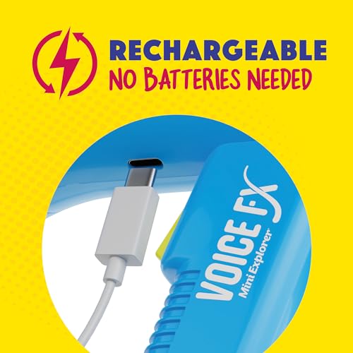 Mini Explorer مغير الصوت ميني إكسبلورر للأطفال - جهاز تغيير الصوت للأولاد والبنات من عمر 3-8 سنوات - هدايا عيد ميلاد للأطفال من 3، 4، 5، 7، 8 سنوات - أفكار هدايا للألعاب للأطفال، الصغار - Image 4