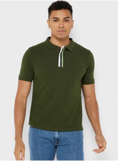 Tape Detail Polo Shirt