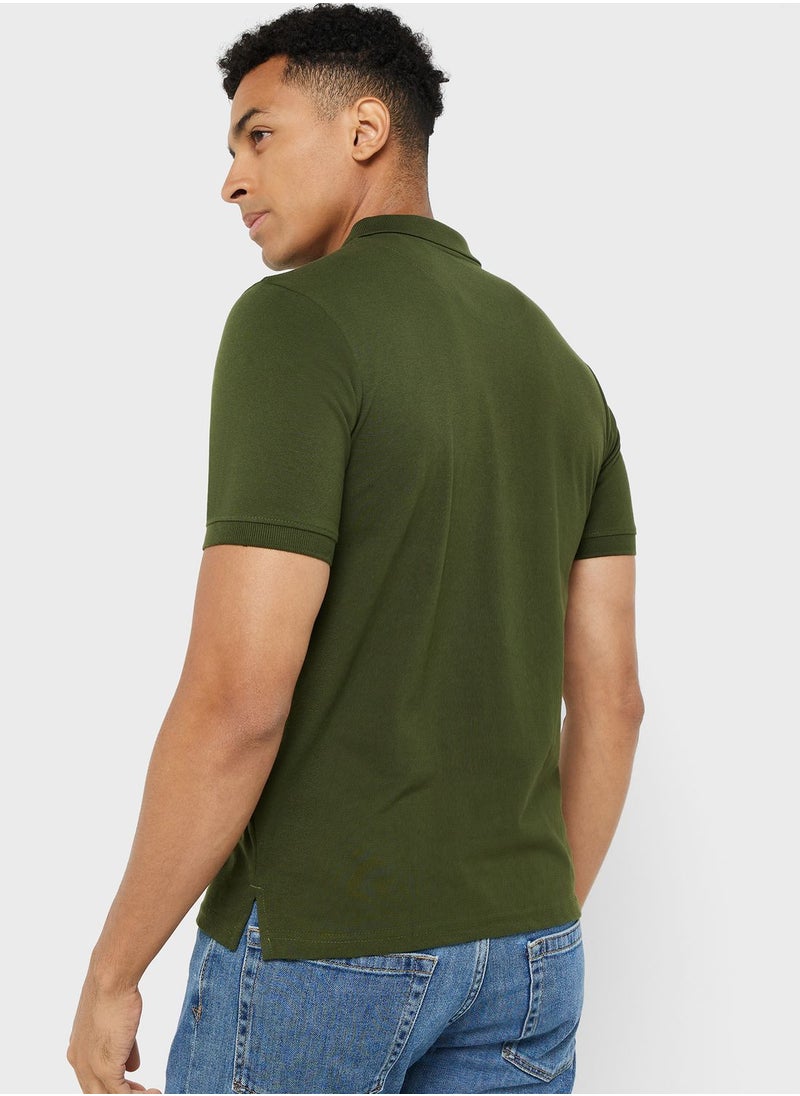 Seventy Five - Tape Detail Polo Shirt - Image 1