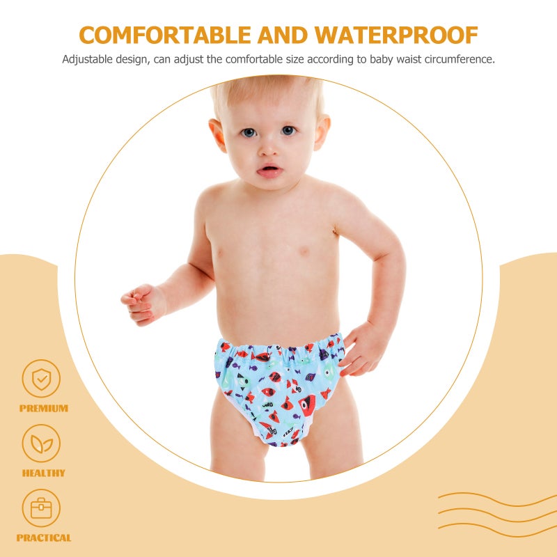 Adjustable Design Reusable Swim Diaper Chinlon Material For Bathing 1Pack - Image 3