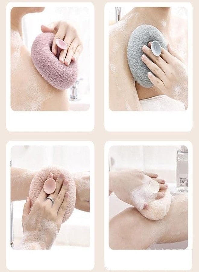 GNOLY ليفة استحمام مقشرة للجسم من غنولى، فرشاة استحمام للجسم، ليفة لجميع أنواع البشرة - تنظيف (قطعة واحدة) - Image 5