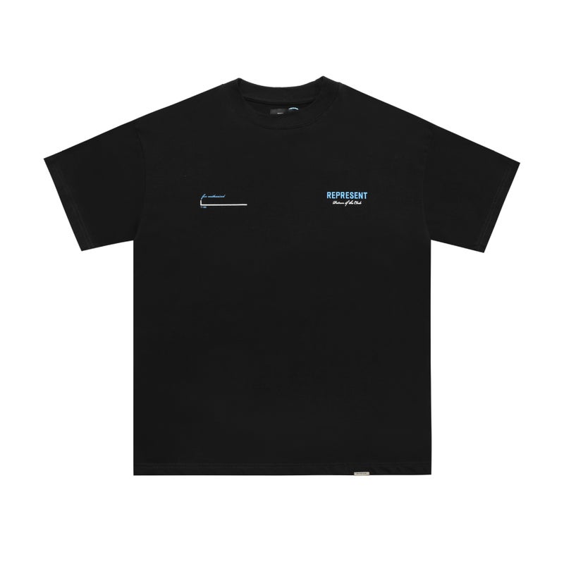 Represent Icon Blue Slogan Letter Logo Printed Short Sleeve High Street Loose Casual Trendy Brand Men'S T-Shirt - Image 5