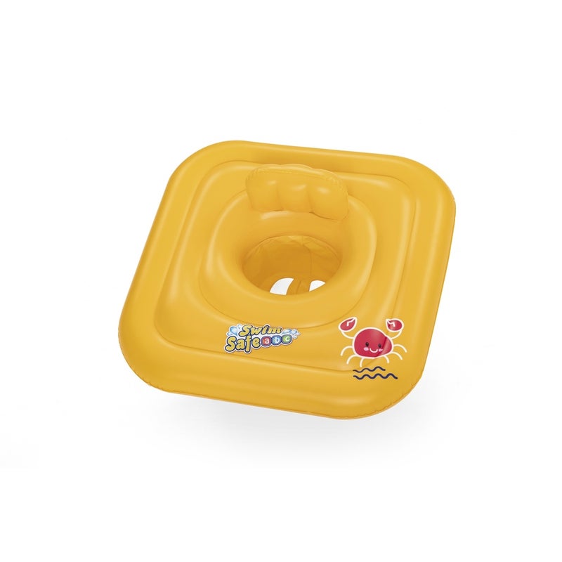 Bestway - Swim Safe ABC WonderSplash Square 3-Ring Inflatable Baby Boat - 32050 - Image 1