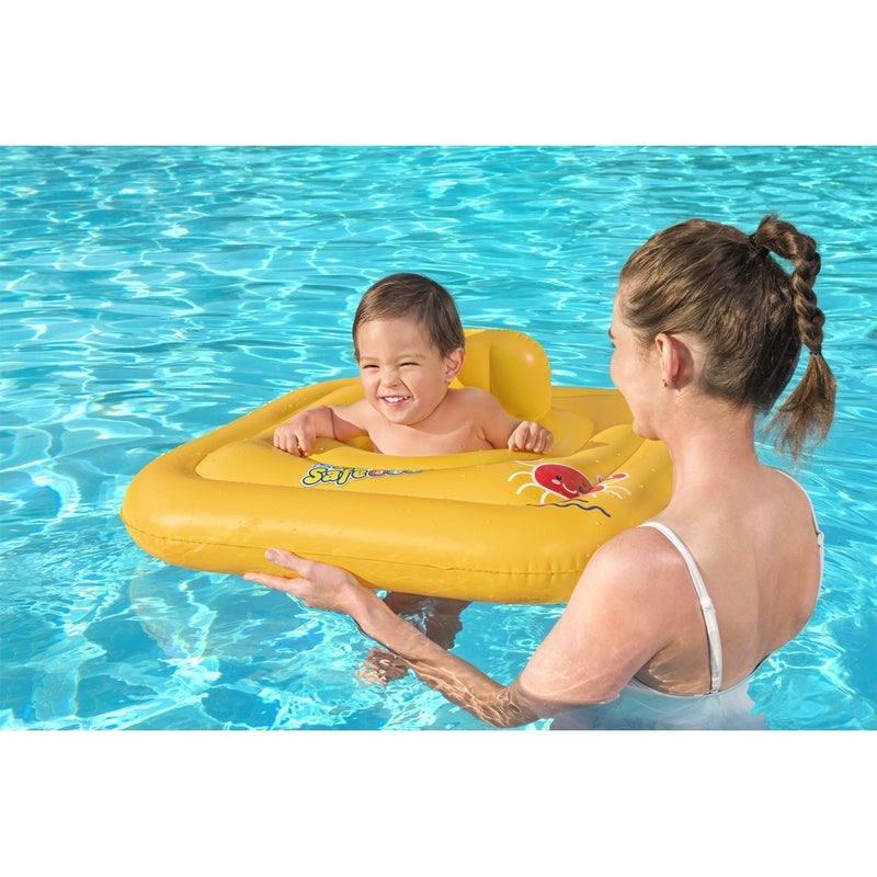 Bestway - Swim Safe ABC WonderSplash Square 3-Ring Inflatable Baby Boat - 32050 - Image 5