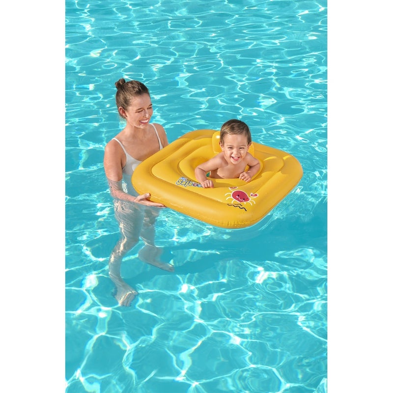 Bestway - Swim Safe ABC WonderSplash Square 3-Ring Inflatable Baby Boat - 32050 - Image 4