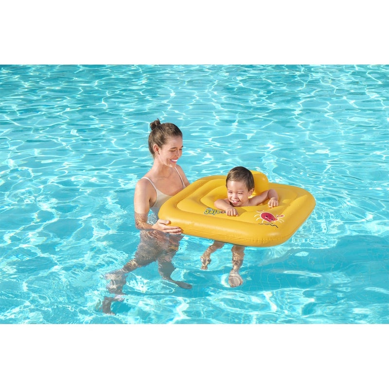 Bestway - Swim Safe ABC WonderSplash Square 3-Ring Inflatable Baby Boat - 32050 - Image 3