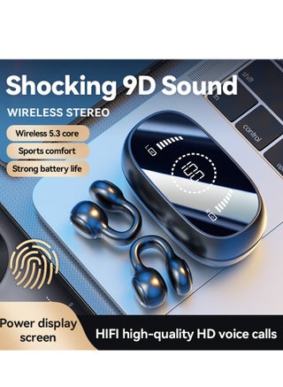 True Wireless Open-Ear Bone Conduction Bluetooth Earphones | 2025 New Clip-On & Hook Ear Design | Sports Headphones for Men & Women | Battery Display | Waterproof & Sweatproof | Compatible with Apple, Android, and Computers. - pzsku/Z4EB7C2CC04D482DB136DZ/45/1743505942/c6704547-29e6-419f-94ea-45c562fe28a9