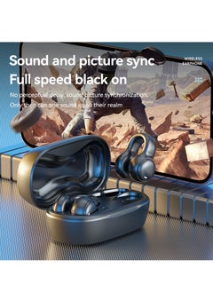 Generic True Wireless Open-Ear Bone Conduction Bluetooth Earphones | 2025 New Clip-On & Hook Ear Design | Sports Headphones for Men & Women | Battery Display | Waterproof & Sweatproof | Compatible with Apple, Android, and Computers.  - Image 5