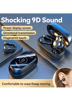 Generic True Wireless Open-Ear Bone Conduction Bluetooth Earphones | 2025 New Clip-On & Hook Ear Design | Sports Headphones for Men & Women | Battery Display | Waterproof & Sweatproof | Compatible with Apple, Android, and Computers.  - Image 2