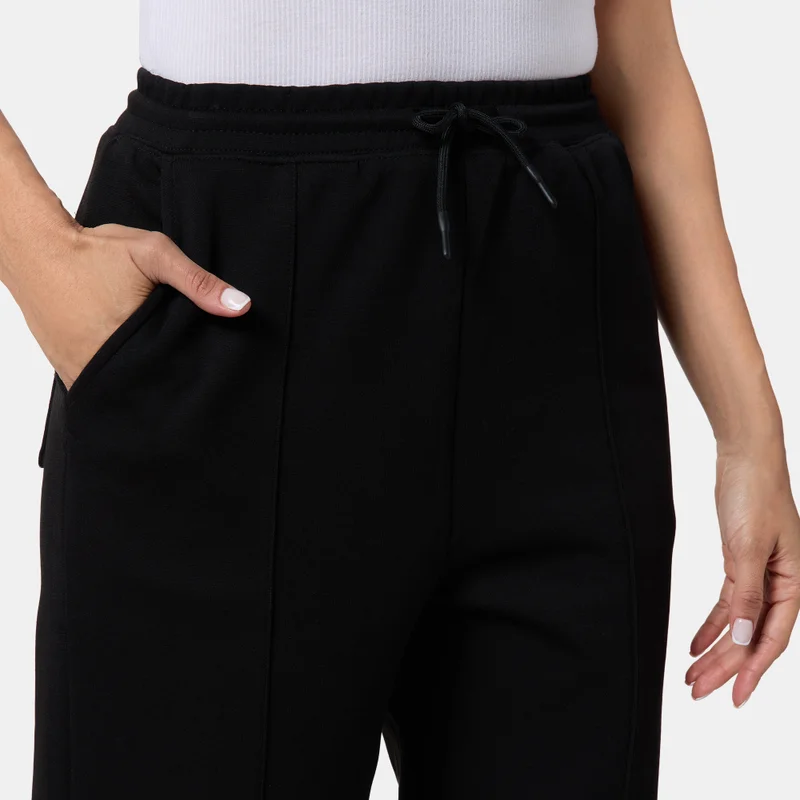 Sun and Sand Sports Black Women's Interlock Pants for Women | Best Price UAE