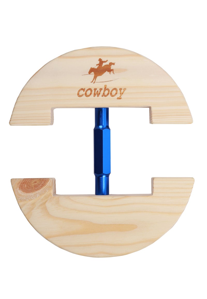 Cowboy Hat StretcherLarge Size 7 12 to 10 58Colourful Adjustable Buckle Heavy Duty Large Blue