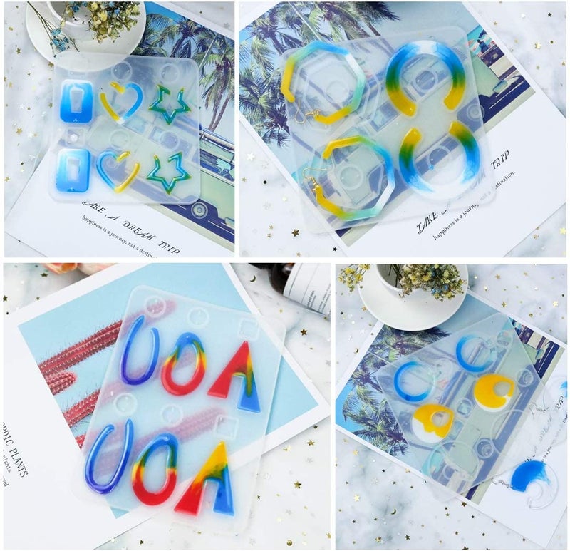 Artool ARTOOL Silicone Multishape Resin Art Mold Creative DIY Jewellery Keychains Pendant Making Kit Epoxy Resin Art Mould (D50) - Image 5
