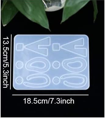 Artool ARTOOL Silicone Multishape Resin Art Mold Creative DIY Jewellery Keychains Pendant Making Kit Epoxy Resin Art Mould (D50) - Image 3
