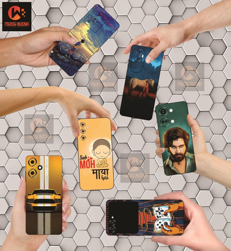 WRAP CRAFT Mobile Skins Compatible with Lava Storm 5G Skin Not Back Cover, Camera & Back Protector Mobile Skin Wrap; Lava Storm 5G-KE-27 - Image 3