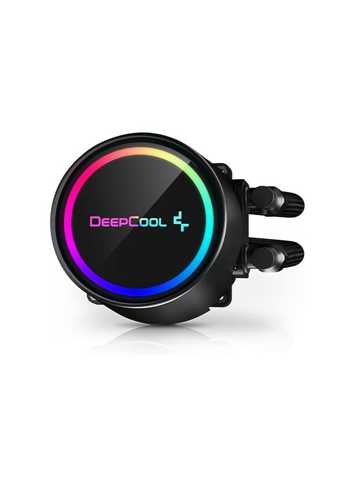 Deepcool Gammax L360 A-RGB WH AIO Liquid Cooler, 500-1800 RPM Fan Speed, 69.34 CFM Airflow, Hydro Bearing, 4 Pin PWM Fan Connector, 12 VDC Rated Voltage, Black | DP-H12CF-GL360-ARGB - pzsku/Z4EB7E47363A4FB072079Z/45/_/1700037739/e6cdb204-fd97-477c-80f3-3cb49feed5b7