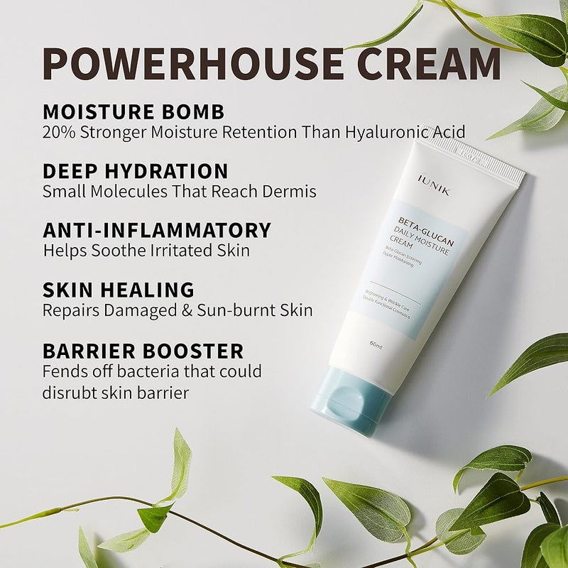 IUNIK Beta Glucan Daily Moisture Cream - Image 2