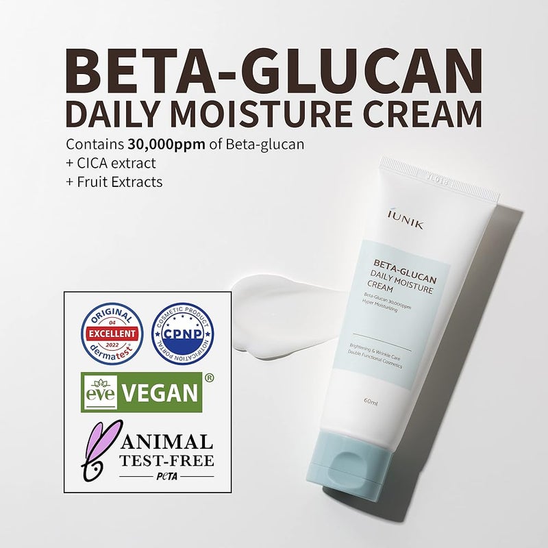 IUNIK Beta Glucan Daily Moisture Cream - Image 1