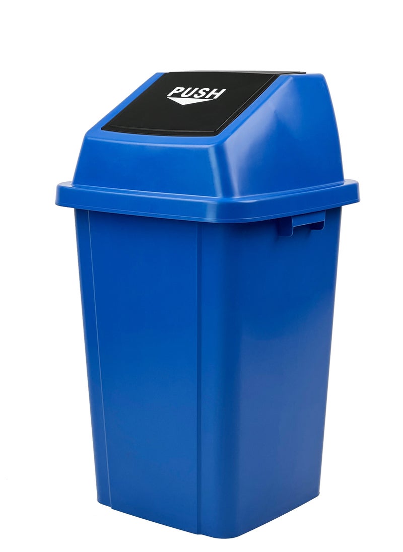 Gator Gator Quadrate Garbage Bin with Push Top  100L Blue  - Image 1