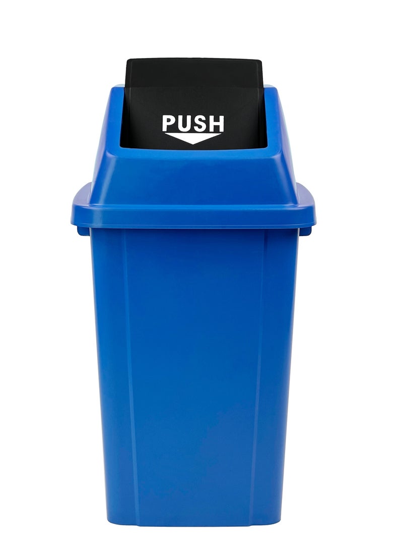 Gator Gator Quadrate Garbage Bin with Push Top  100L Blue  - Image 2