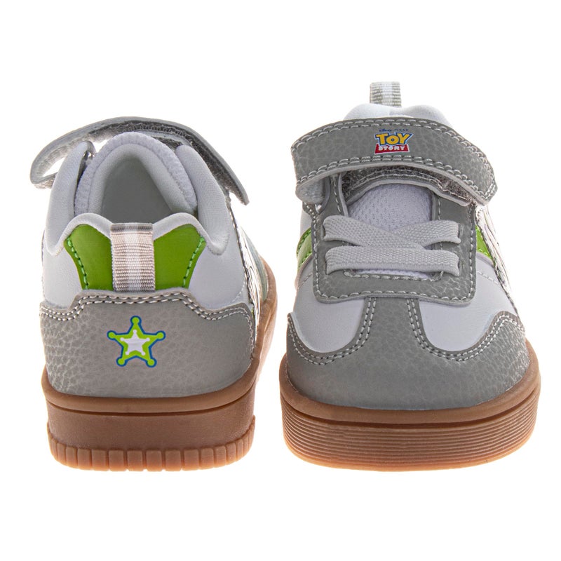 Josmo Toy Story Shoes for Boys - Shoe Classic Retro Style Sport Soccer Sneakers - Buzz Lightyear Sheriff Woody/Green (Size 7 Toddler) - Image 3