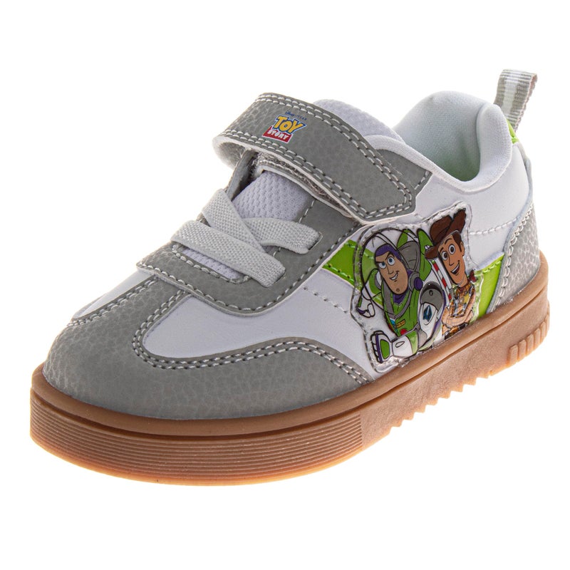 Josmo Toy Story Shoes for Boys - Shoe Classic Retro Style Sport Soccer Sneakers - Buzz Lightyear Sheriff Woody/Green (Size 7 Toddler) - Image 1